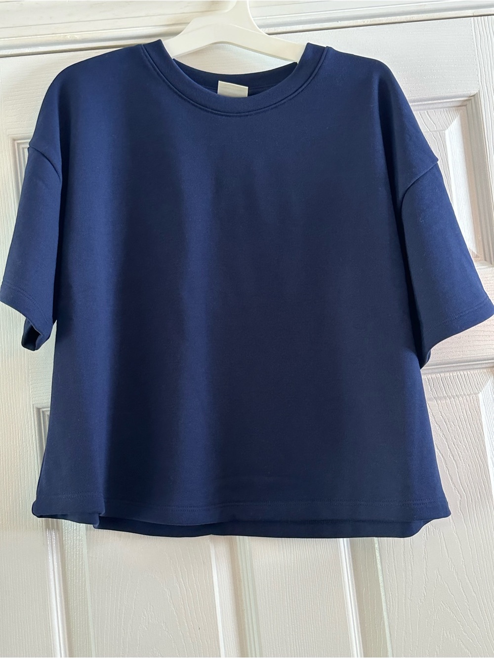 A New Day  Navy Boxy Short Sleeve Tee NWT